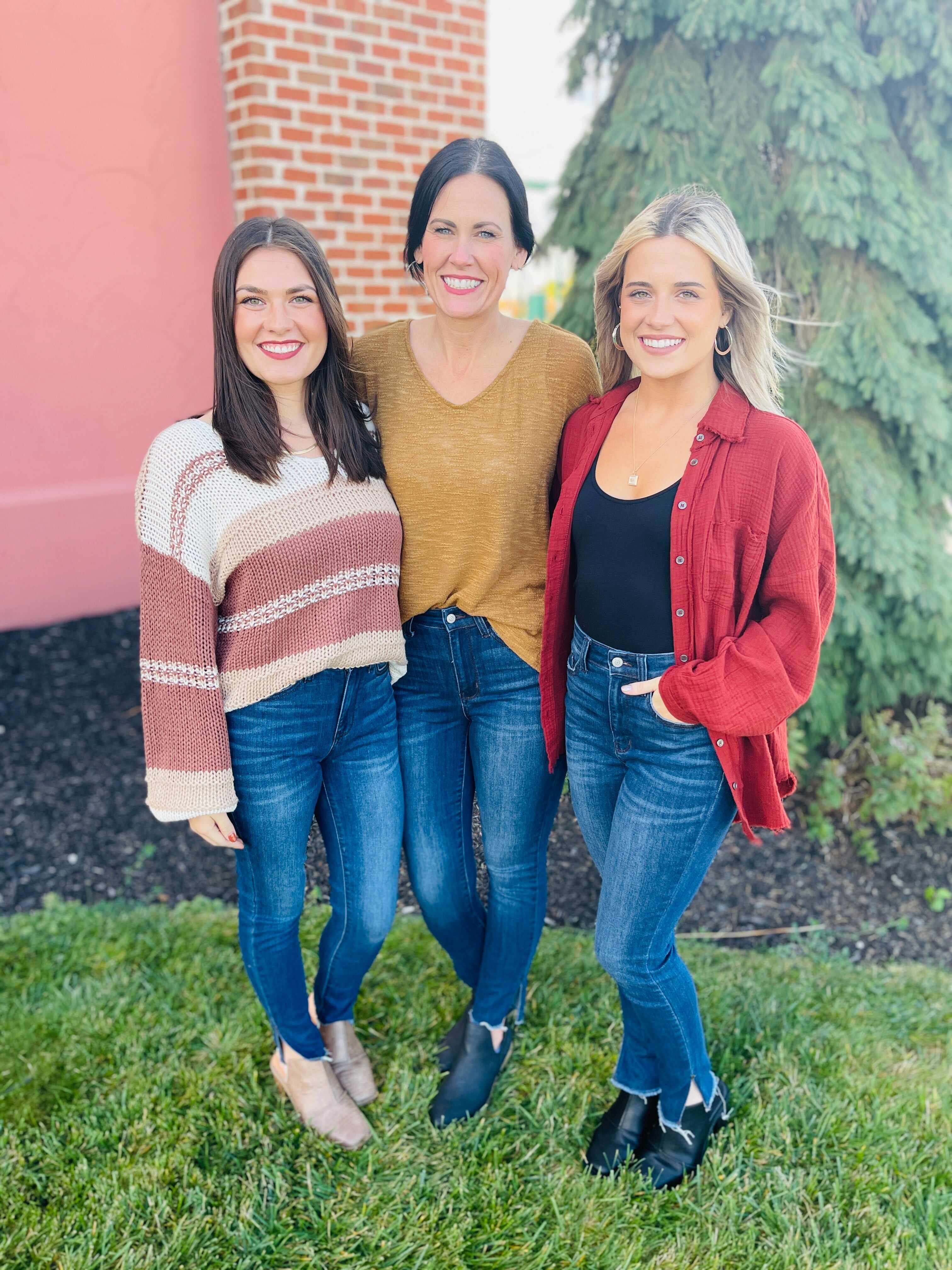 Plus/Reg Always On Your Side Slit Skinny Jeans