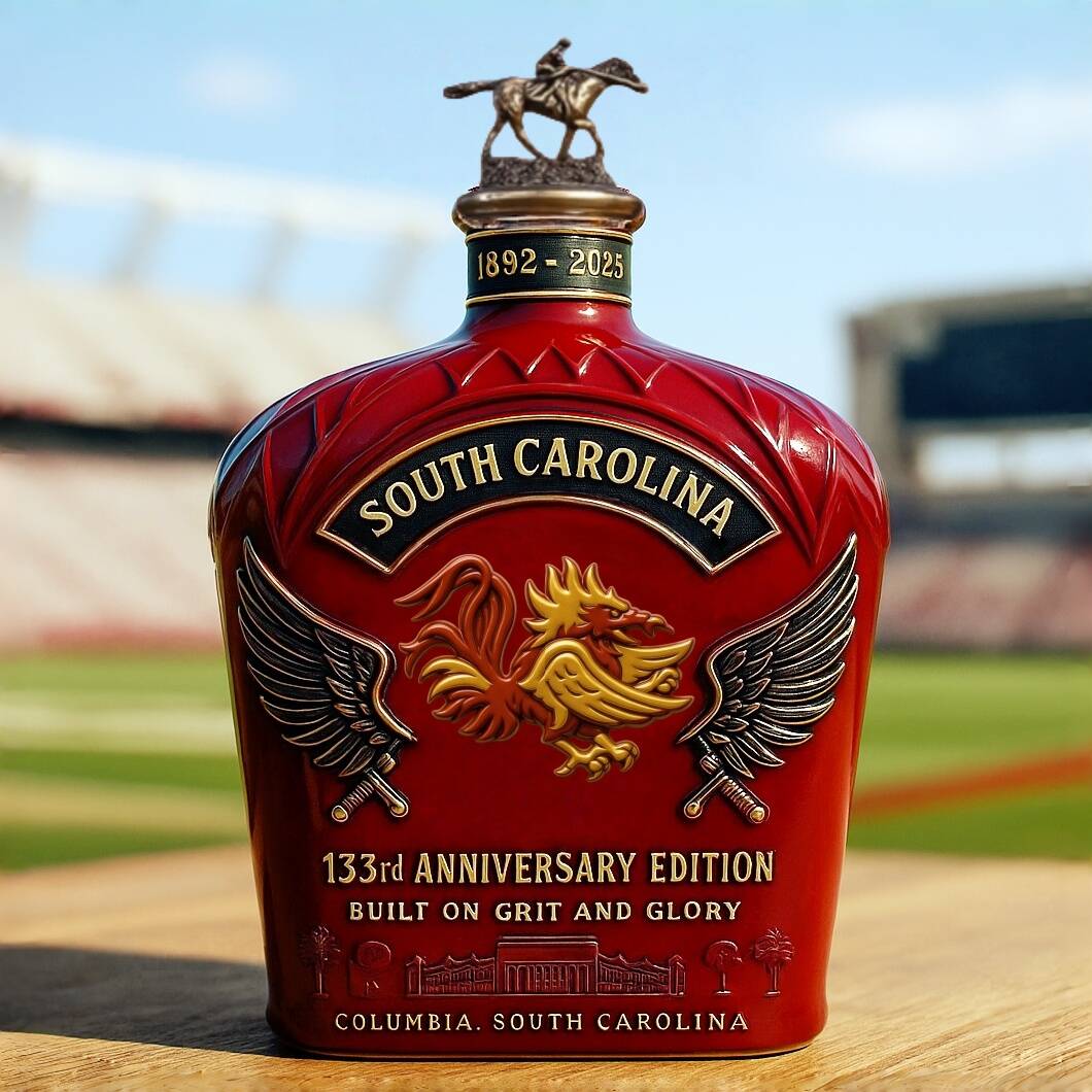 Gamecocks 133rd Anniversary Whiskey Bottle
