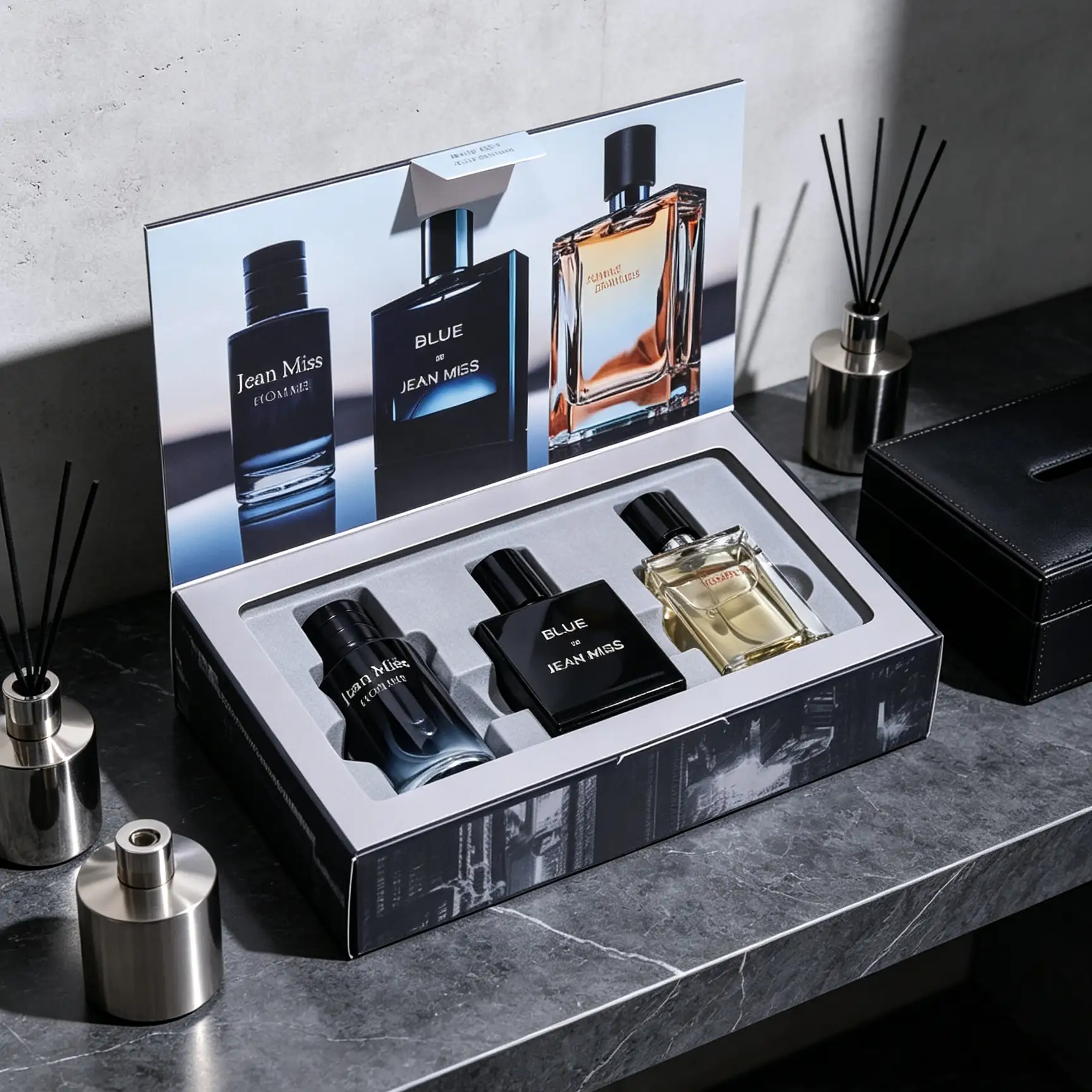 3-in-1 Men’s Perfume Gift Set  30ml*3  （Homme+Blue de+Amber）
