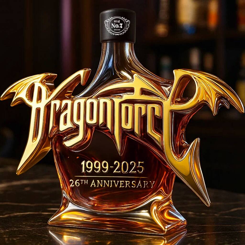 Dragon Force 26th Anniversary Whisky Bottle