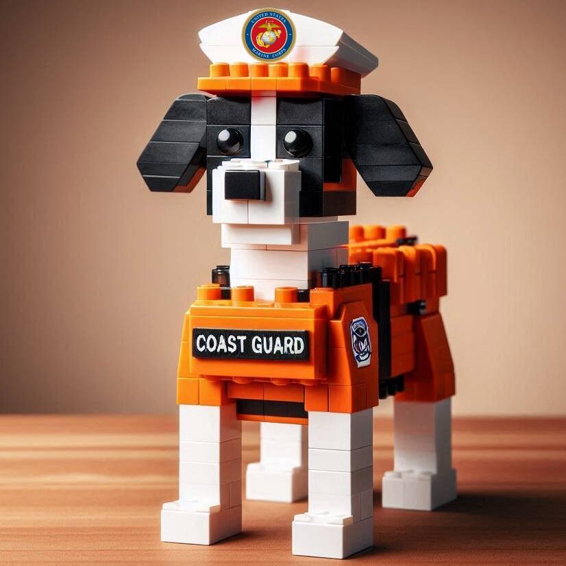 Military Dog Brick Set