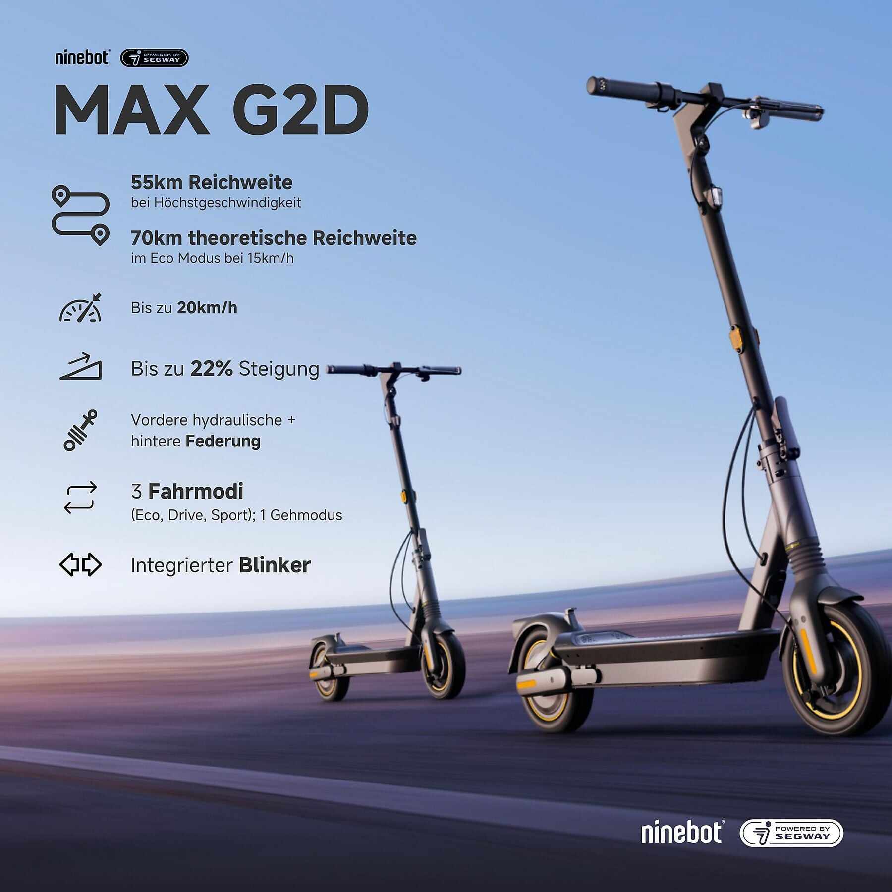 NINEBOT MAX G2 D E-Scooter