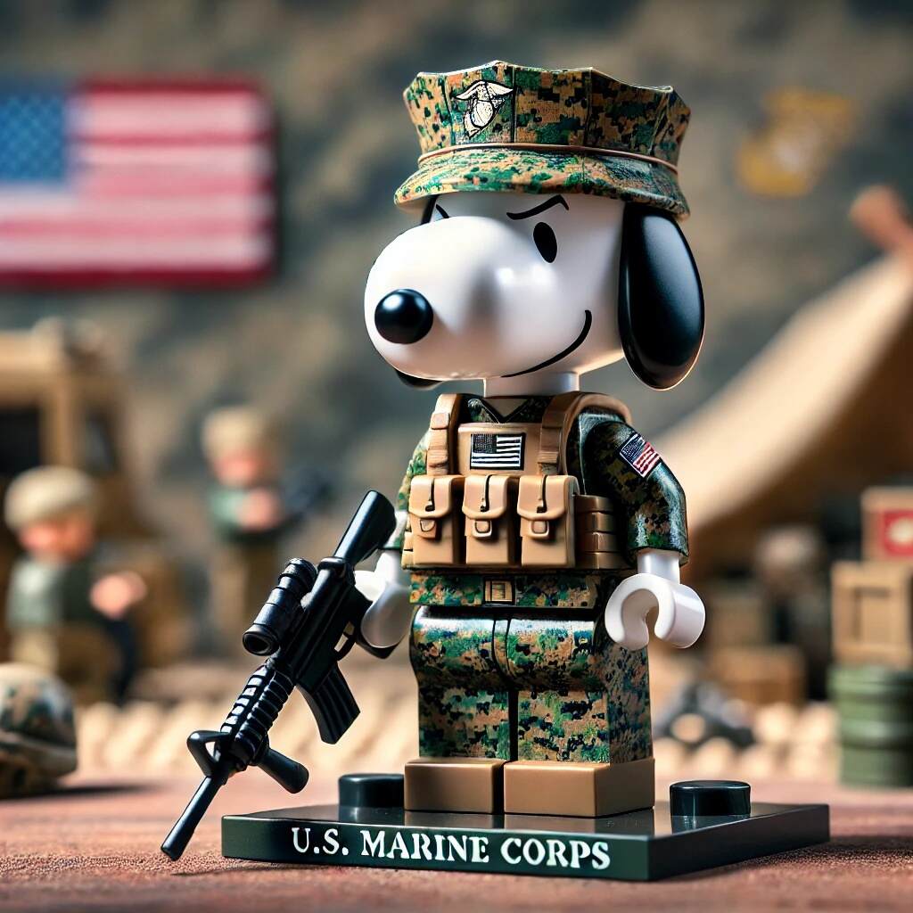 Snoopy Army Minifigure
