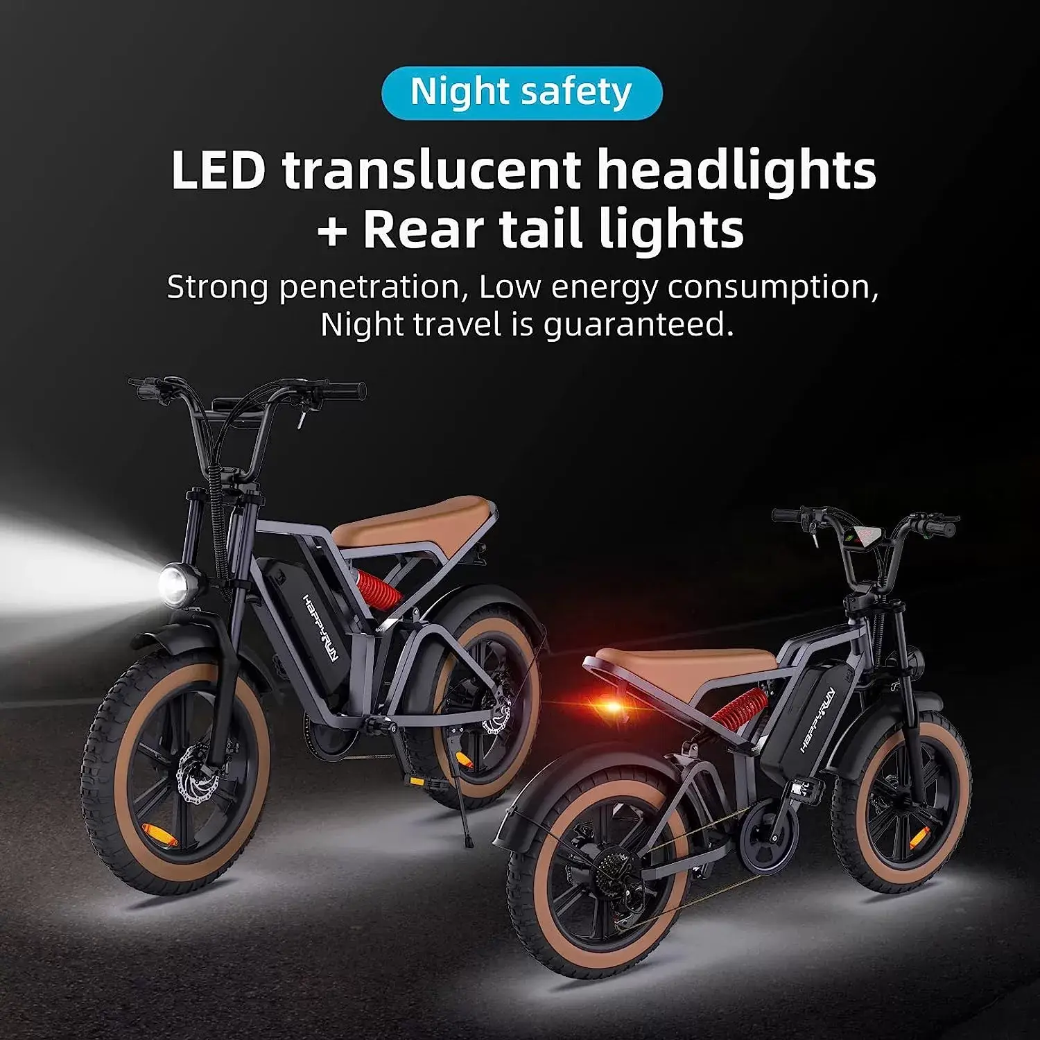 Electric Bike for Adults, Ebike 1500W/48V/18Ah, Tank 20