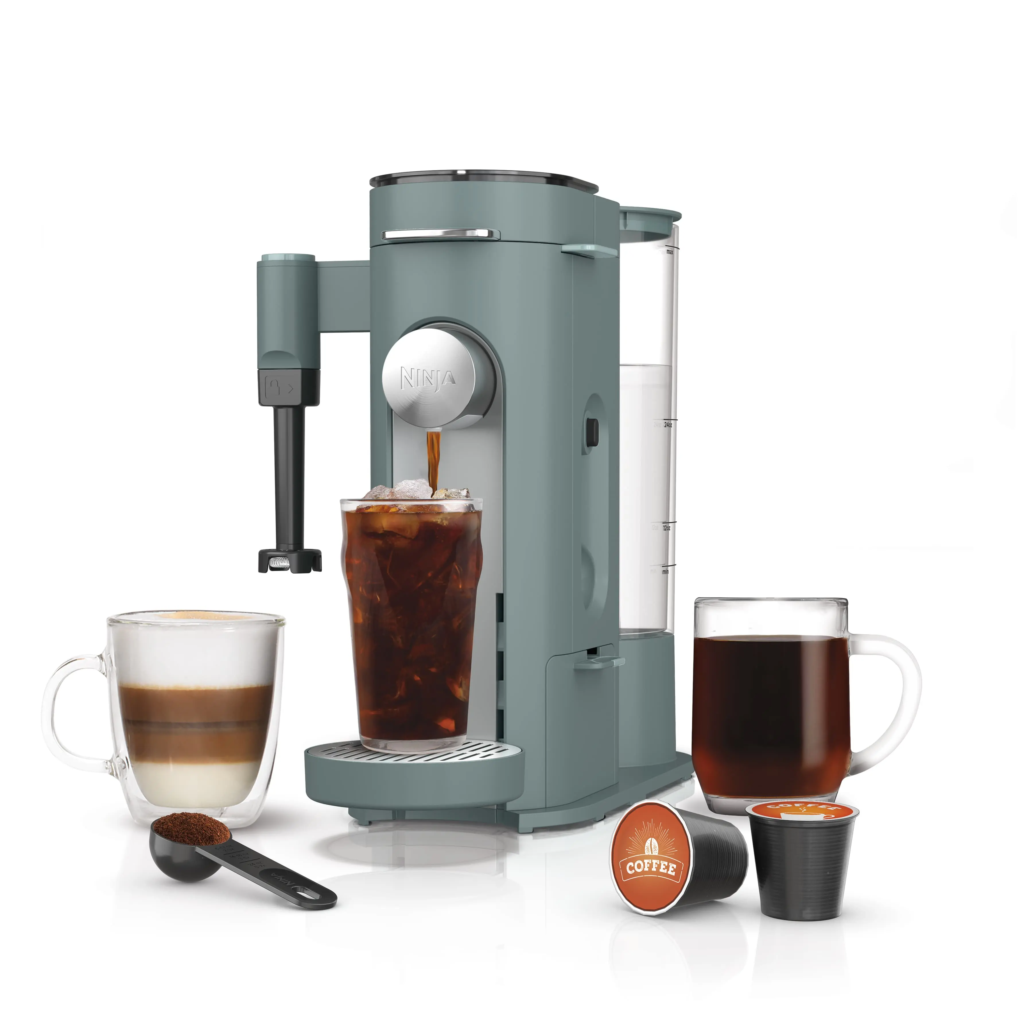 Single-Serve Pods & Grounds Specialty Coffee Maker Black - PB051