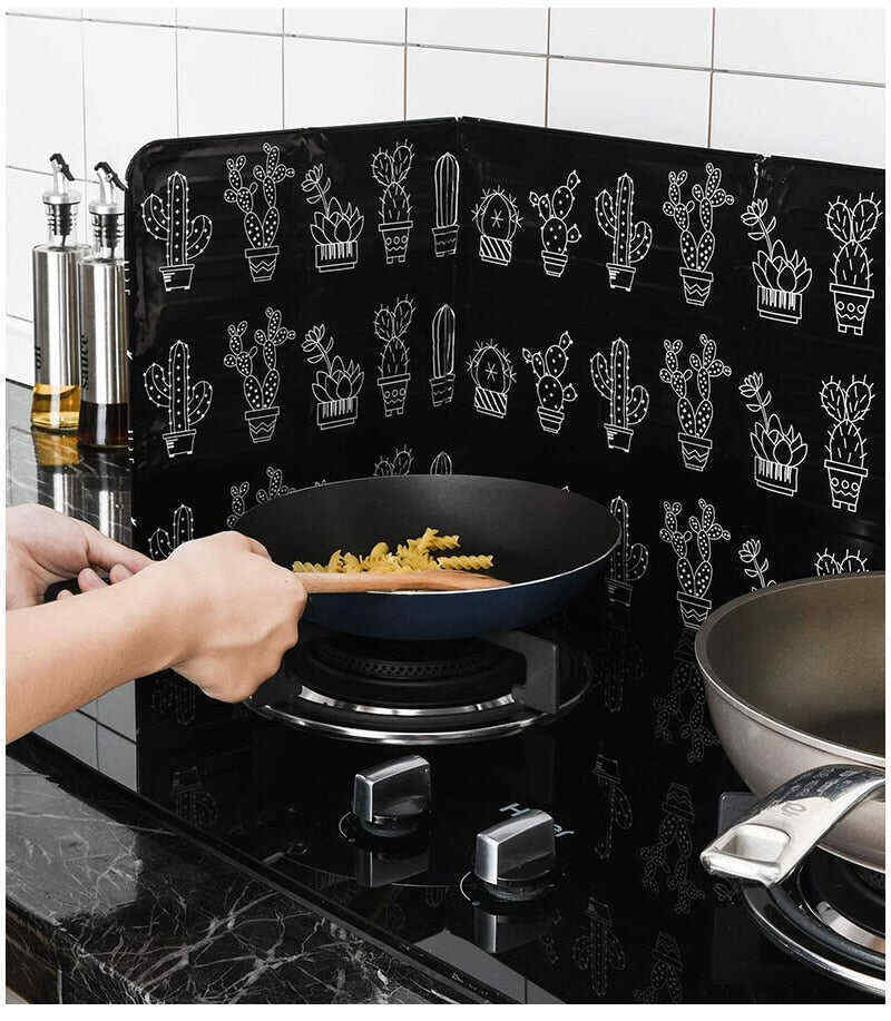 Aluminum Foldable Kitchen Gas Stove Baffle Plate