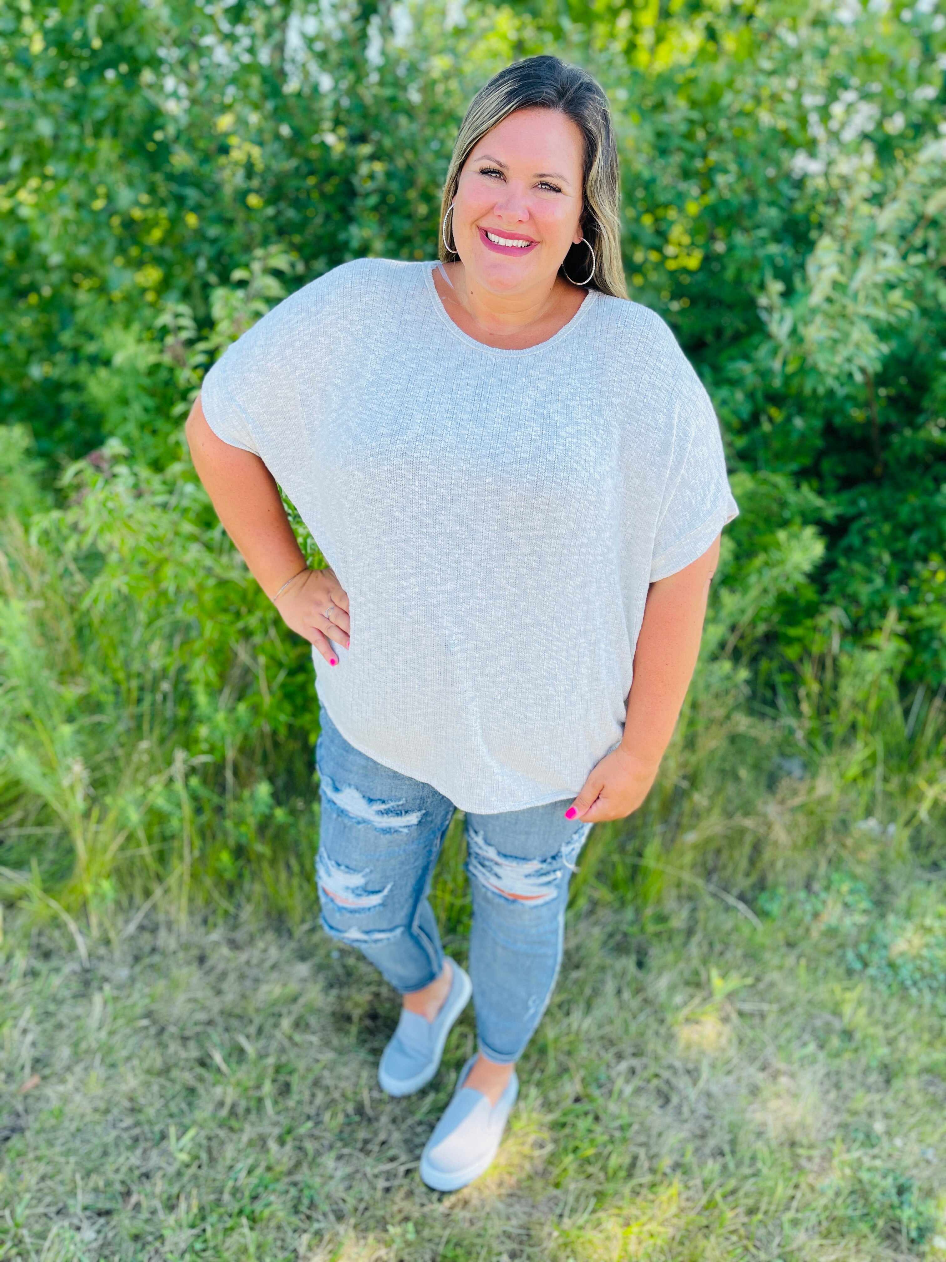 Plus/Reg Grainy Goddess Boyfriend Jeans