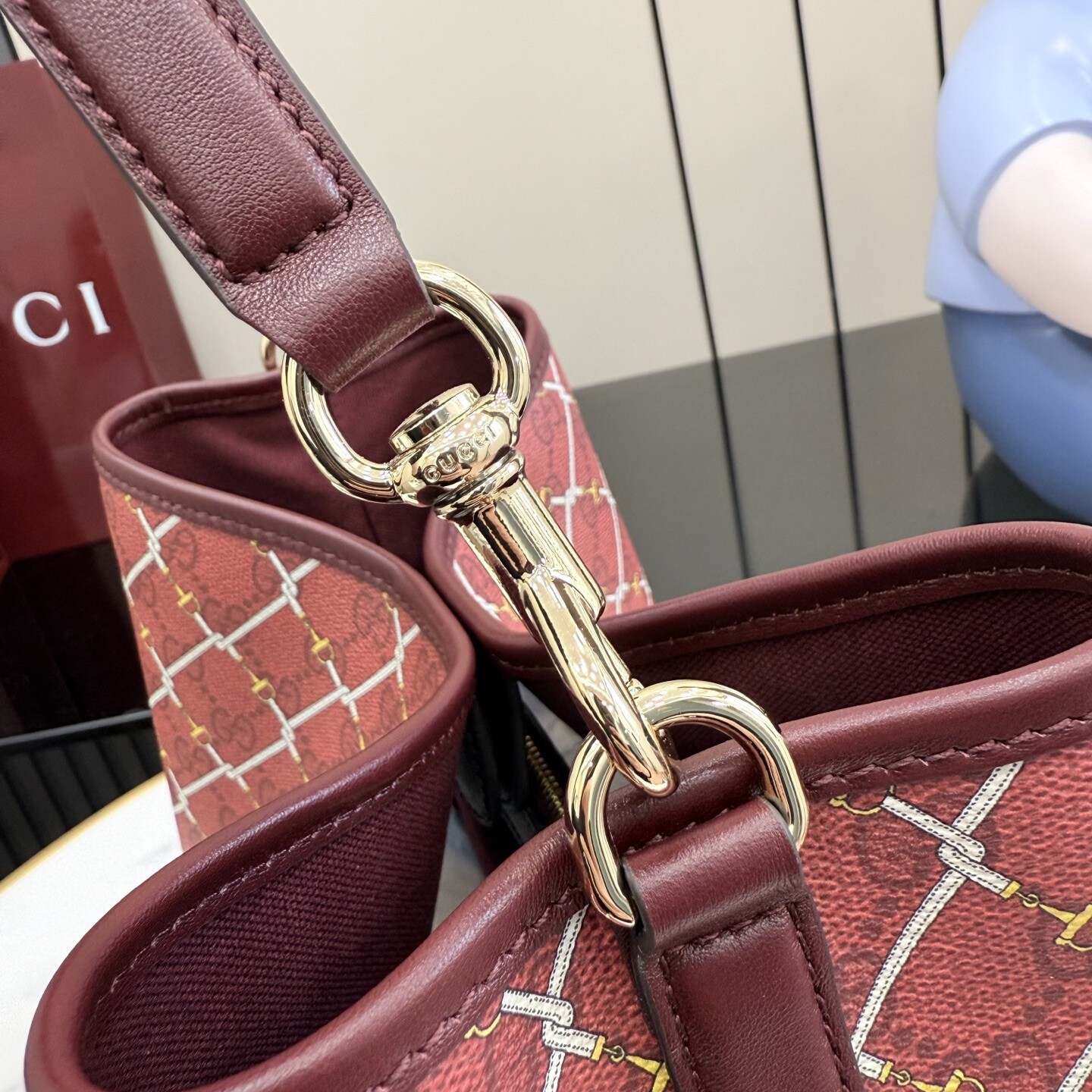 Anaconda Red & Pink Crossbody Bag | Dual Compartments + Center Zip Pocket | Detachable