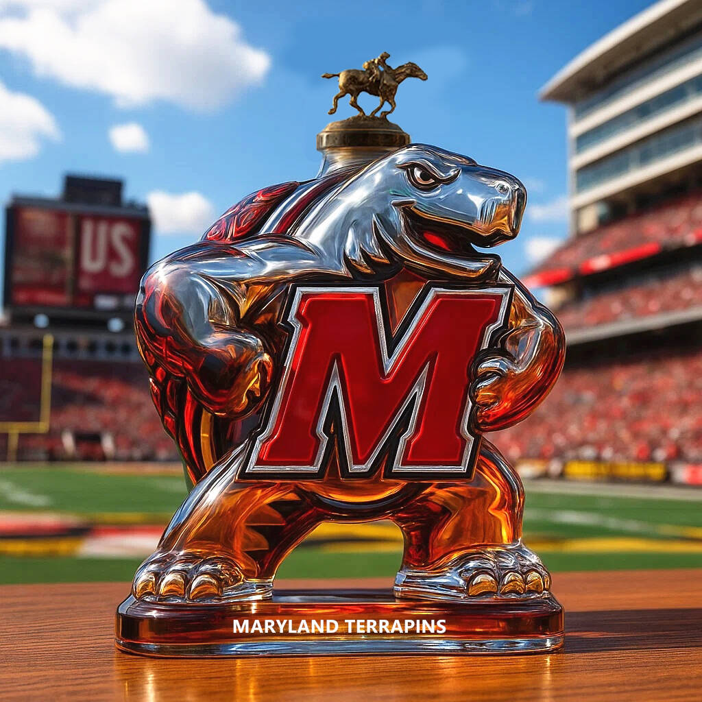 Maryland Terrapins Whiskey Bottle