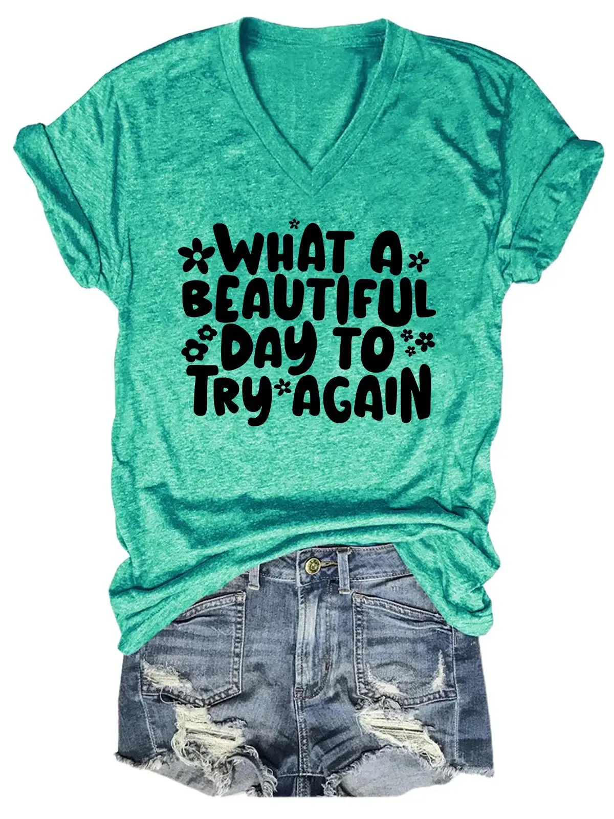 Mental Health It's A Beautiful Day Counselor Teacher ADHD Anxious Mental Health Awareness Casual Print T-shirt