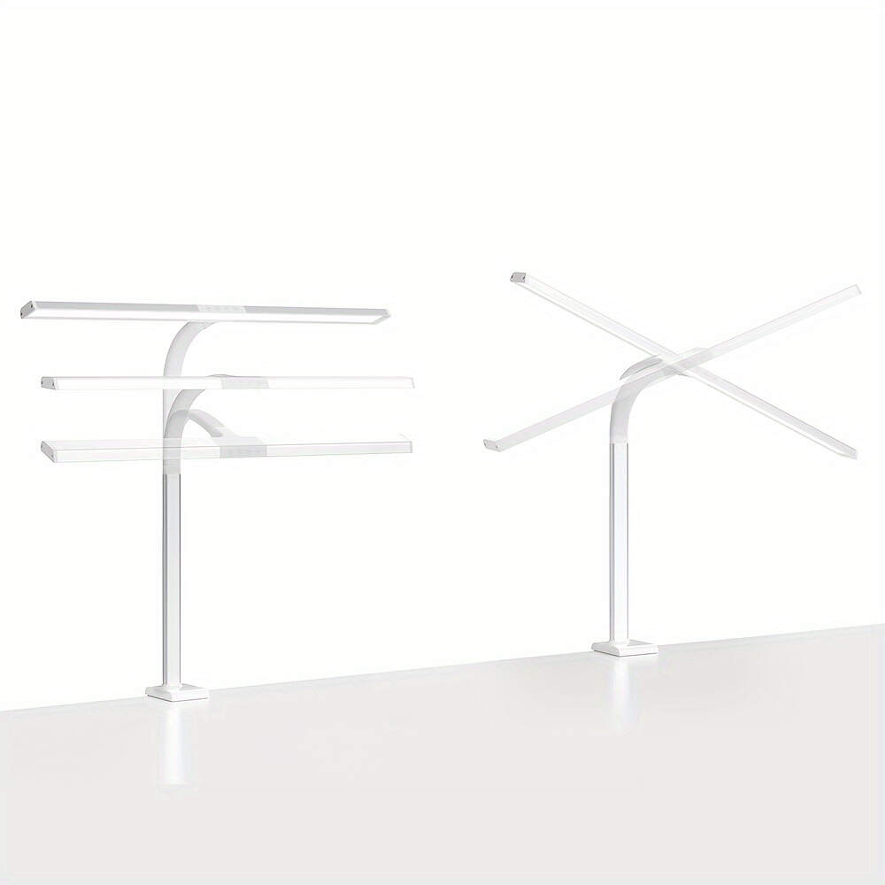 Home, Study, Office LED Desk Lamp, Eye-catching Desk Lamp with Adjustable Flexible Gooseneck Without Desktop Adjustment, Desk Lamp with Fixture for Reading, Study, University Dormitory Room