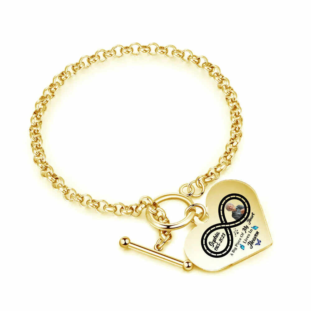 National Parents' Day❤Personalized Infinite love Heart Bracelet - I'm Always With You - Memorial Gift