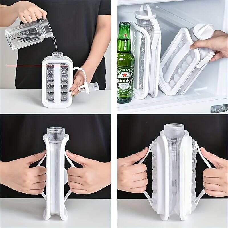 1pc Ice Ball Maker Kettle Kitchen Bar Accessories Gadgets Creative Ice Cube Mold 2 In 1 Multifunctional Container Pot