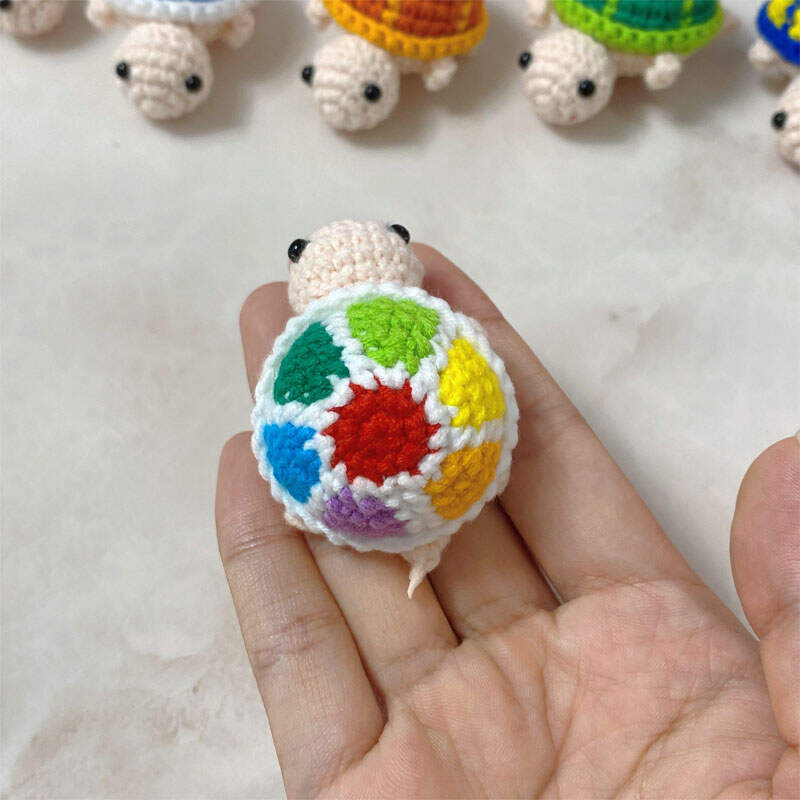 Handmade Crochet Turtle Good Luck Charm