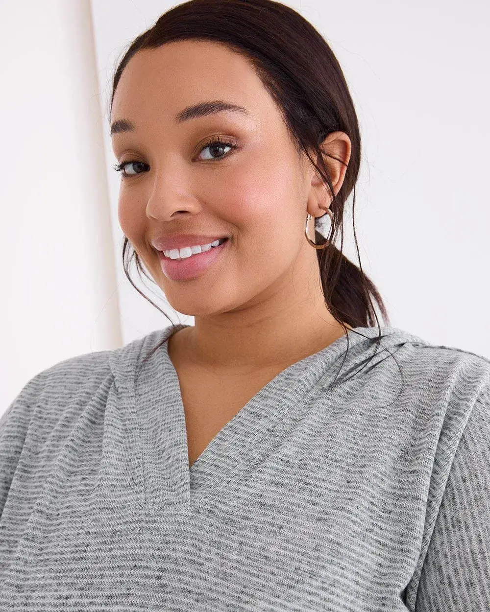 Striped Hooded Top - Active Zone
