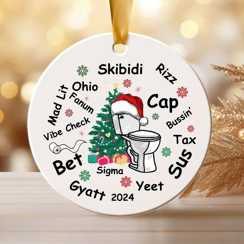 Skibidi Toilet Christmas Ornament