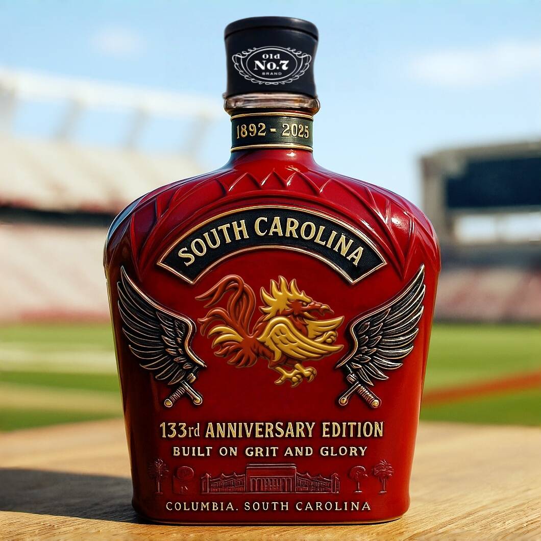 Gamecocks 133rd Anniversary Whiskey Bottle