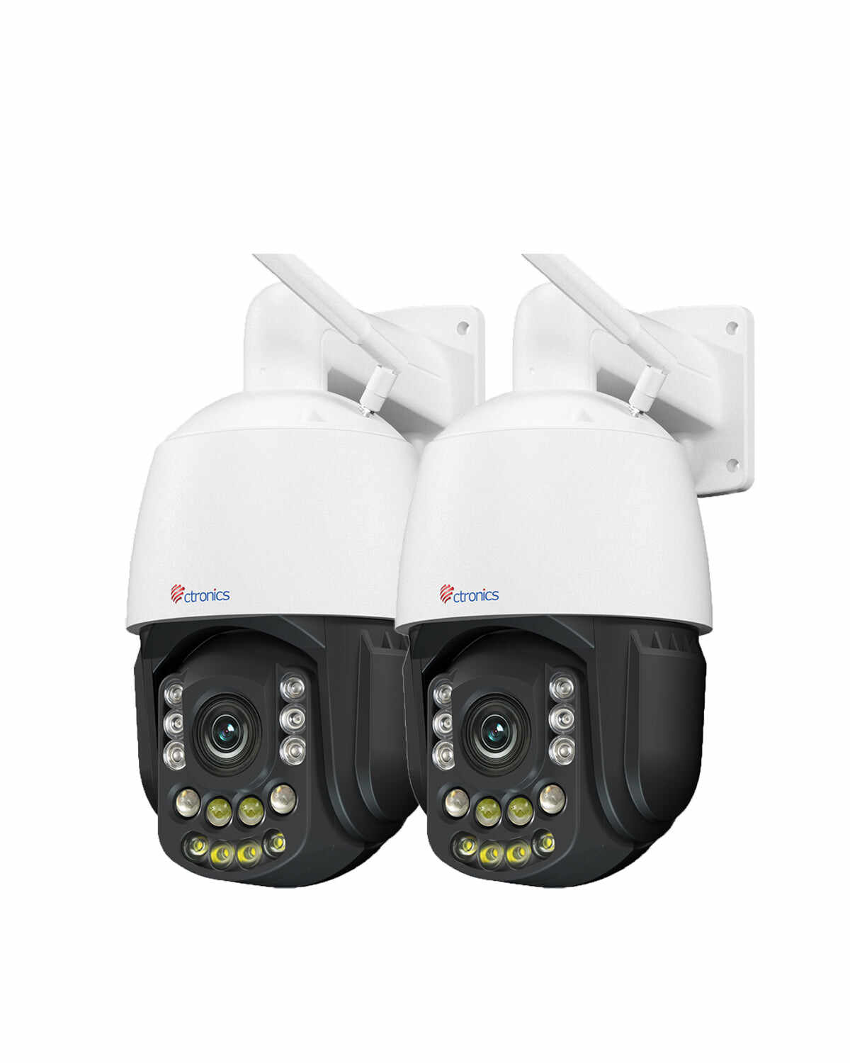 Ctronics 4K 30x Optical Zoom Security Camera Outdoor, 150m Night Vision, 2.4/5Ghz WiFi, AI Human/Vehicle/Pet Detection,Preset Cruise Paths, Metal