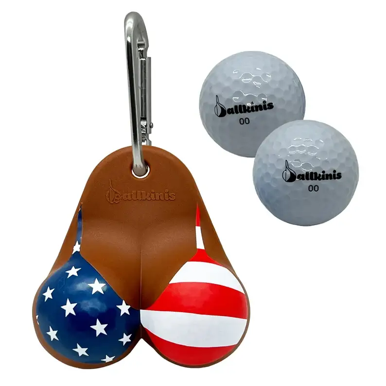 👙 Ballkinis Patriotic Silicone Golf Ball Holder
