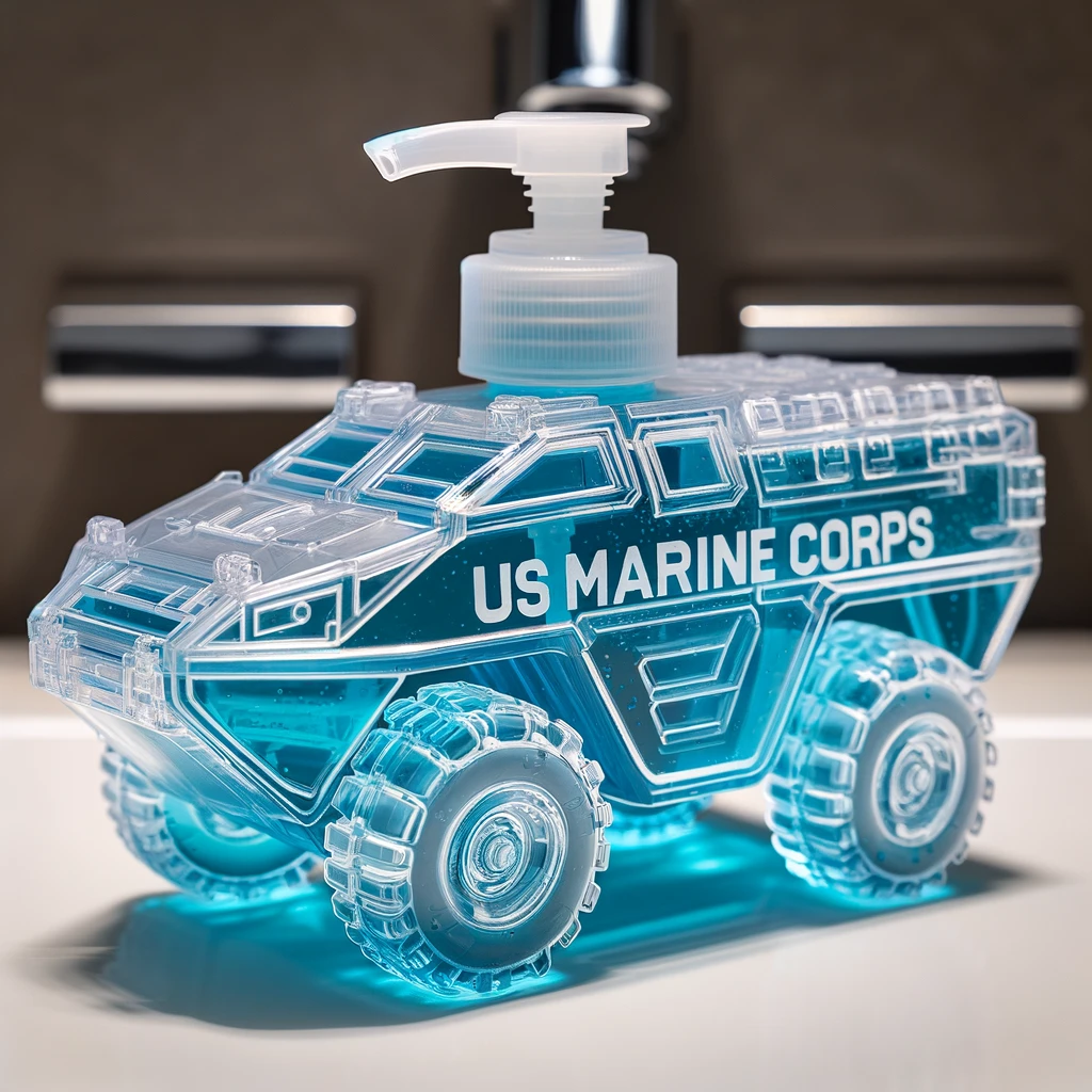 US military hand sanitizer bottle