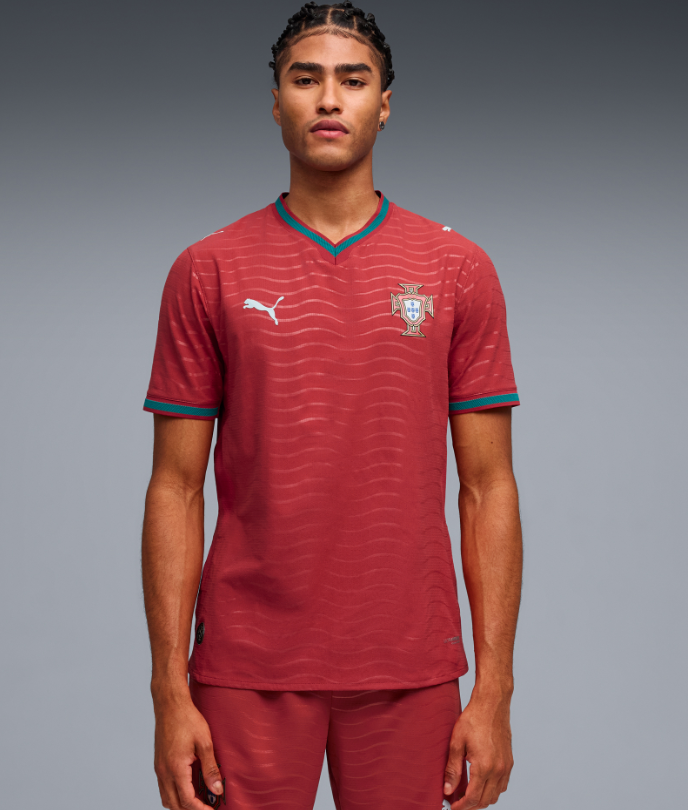 Portugal National Team Puma 2026 Home On Field Authentic Jersey - Red