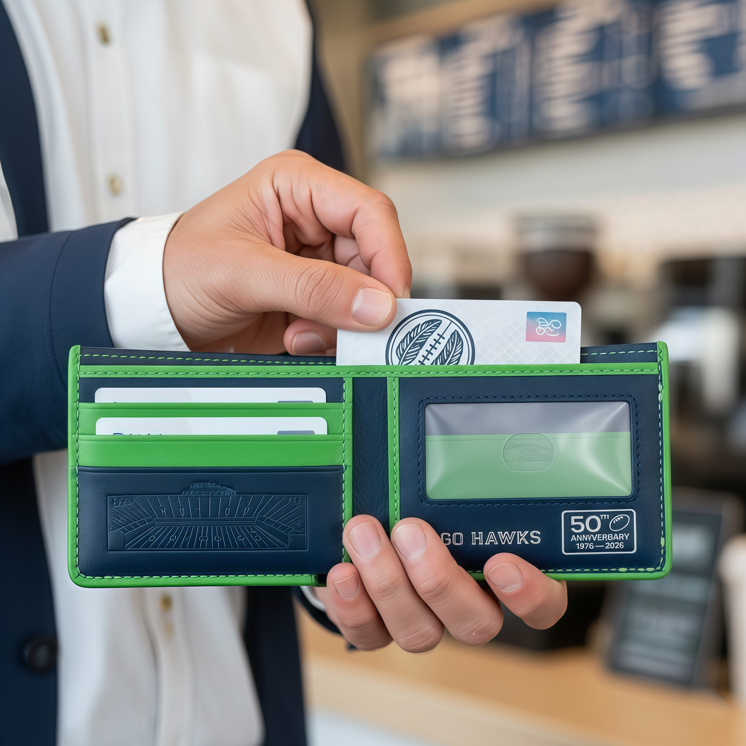 Seattle Seahawks 50th Anniversary Commemorative Wallet