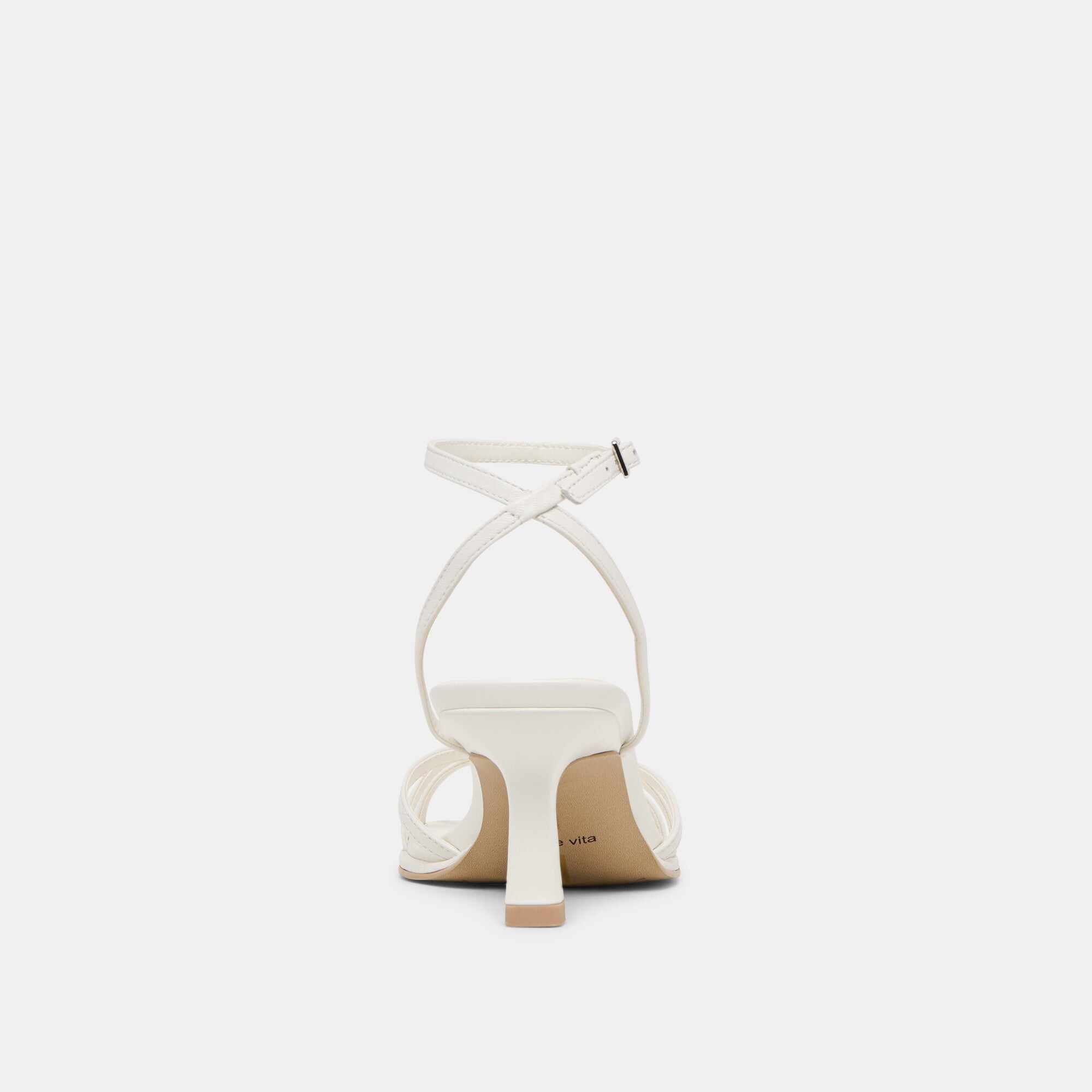 MANJI HEELS TRUE WHITE LEATHER
