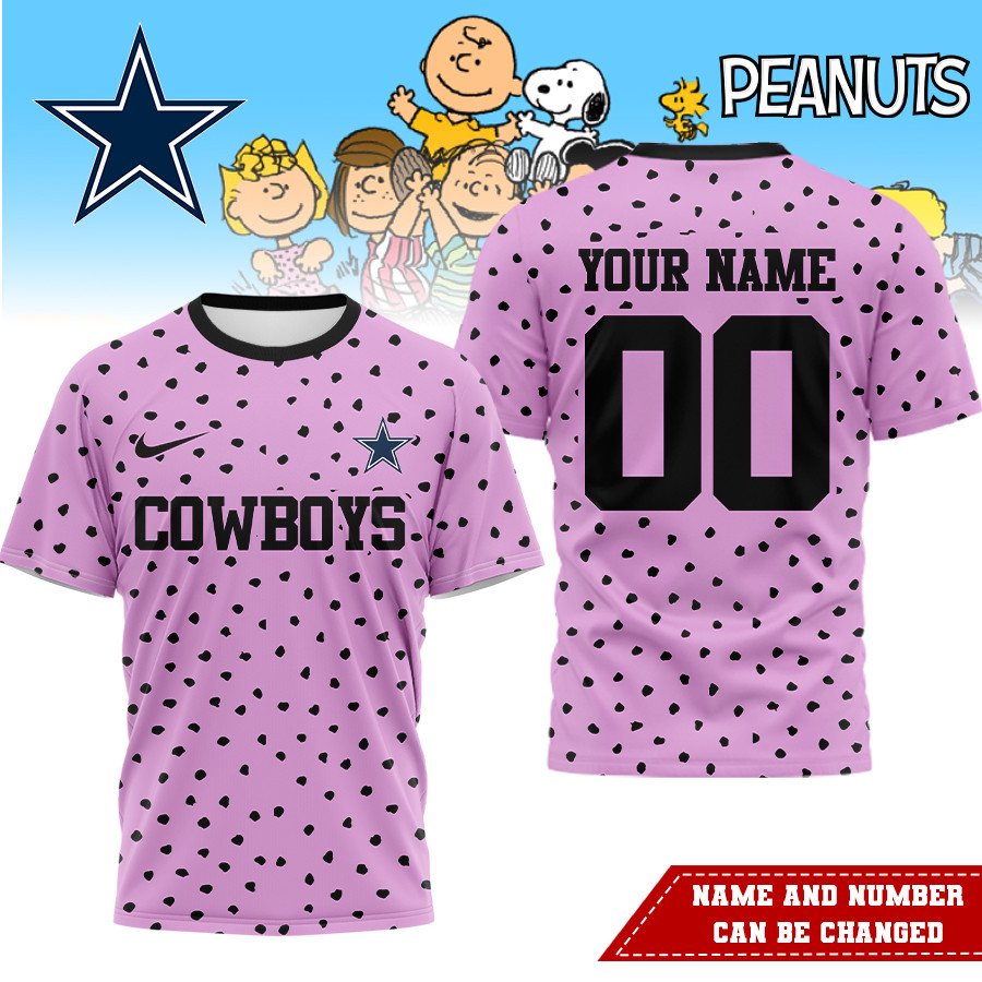 Dallas Cowboys | Premium NFL Peanuts Character Costume 3D Shirt HI