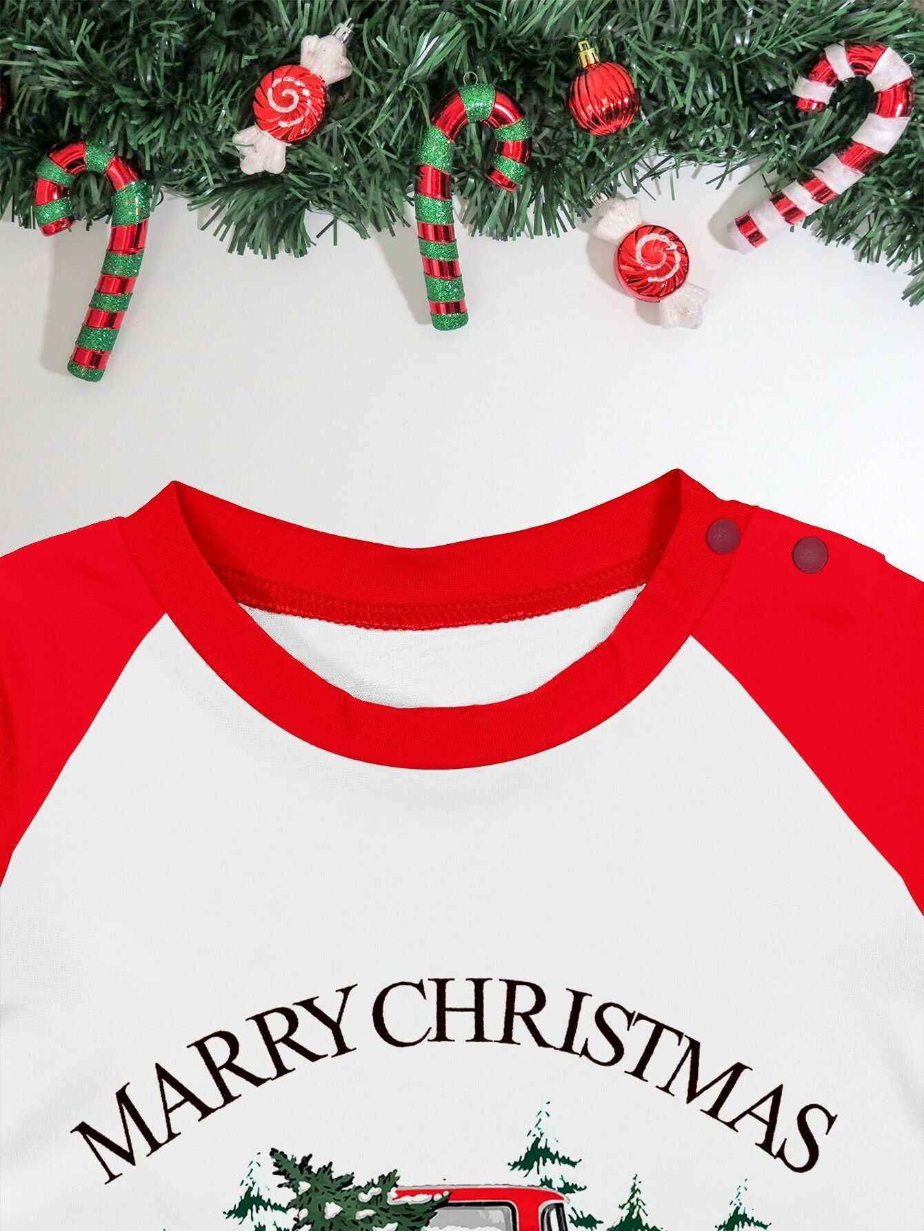 Red Car Printed Family Matching Christmas Pajamas Sets