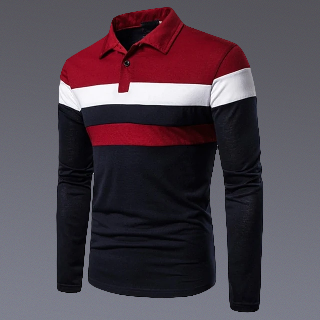 Slim Long-Sleeve Polo Shirt