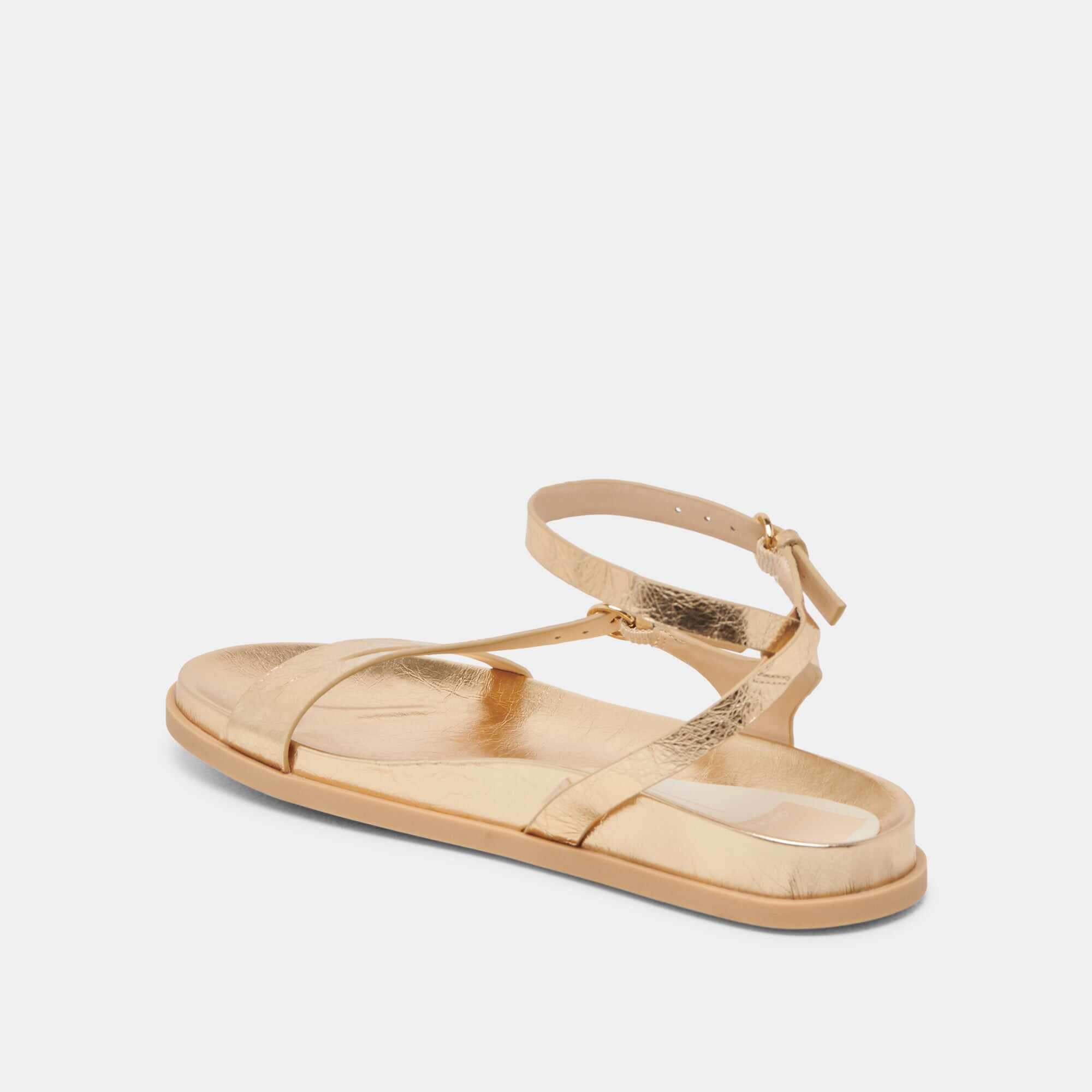 DARLIS SANDALS GOLD DISTRESSED LEATHER
