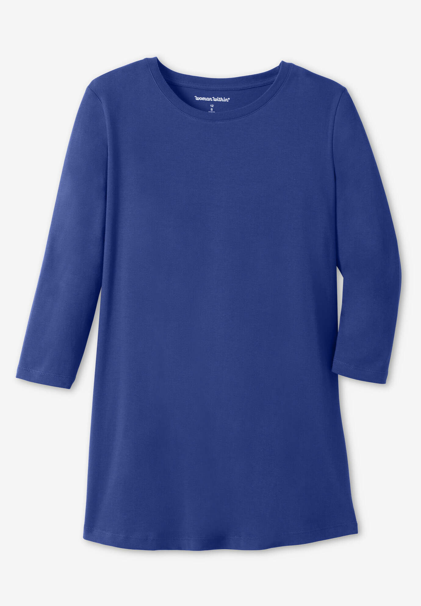 Perfect Three-Quarter Sleeve Crewneck Tee
