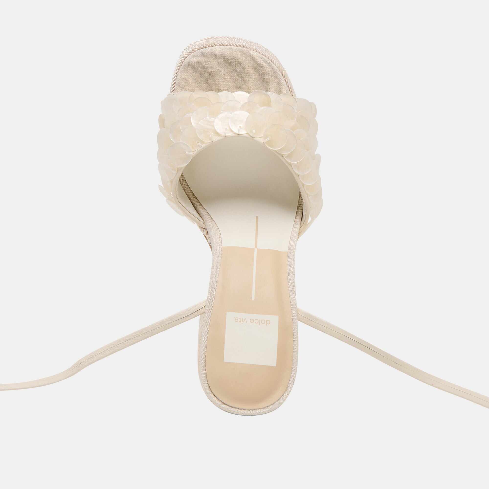 DORTHY CONFETTI HEELS IVORY LEATHER
