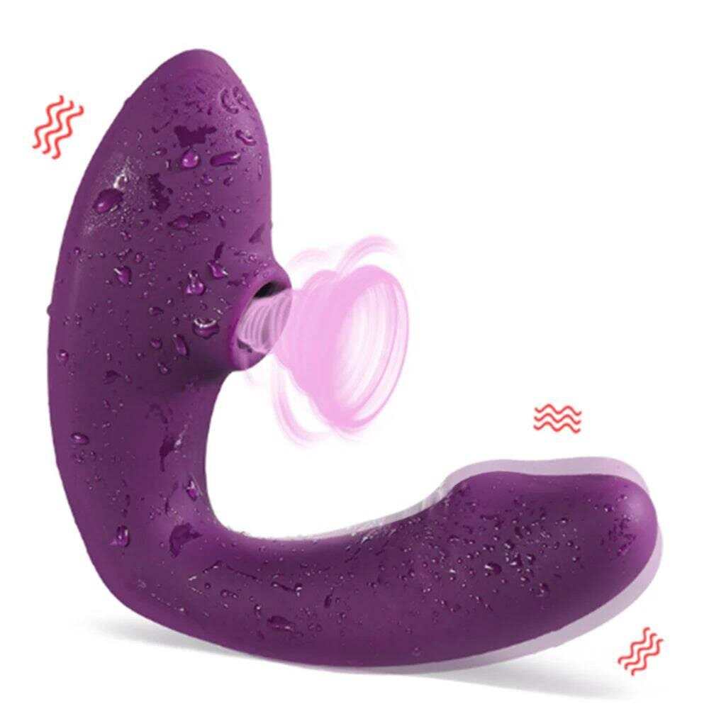 Sucking & Dual Dildo G-Spot Vibrator