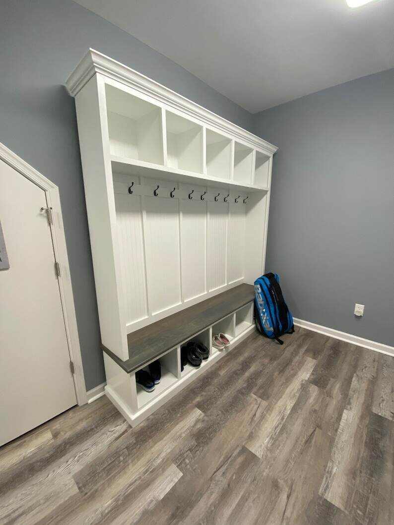 PENNSYLVANIA 5 section Entryway organizer bench