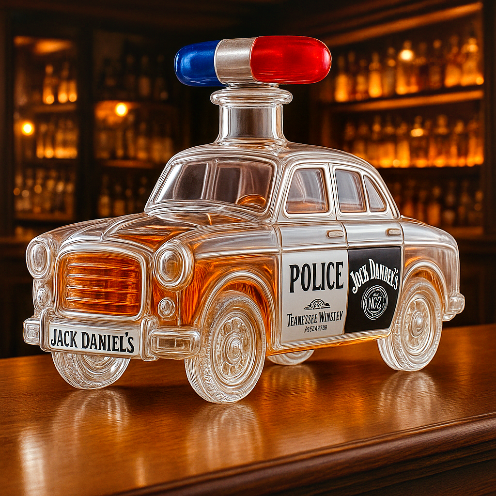 Police Car Whiskey Bottle