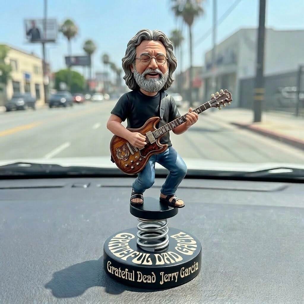 🎸 Grateful Dead Jerry Garcia Car Dashboard Bobblehead