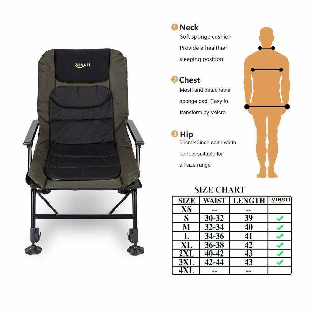Foldable Adjustable Reclining Fishing Chair