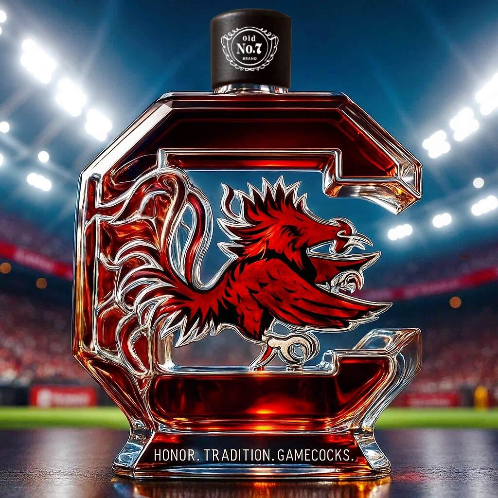 South Carolina Gamecocks Whiskey Bottle