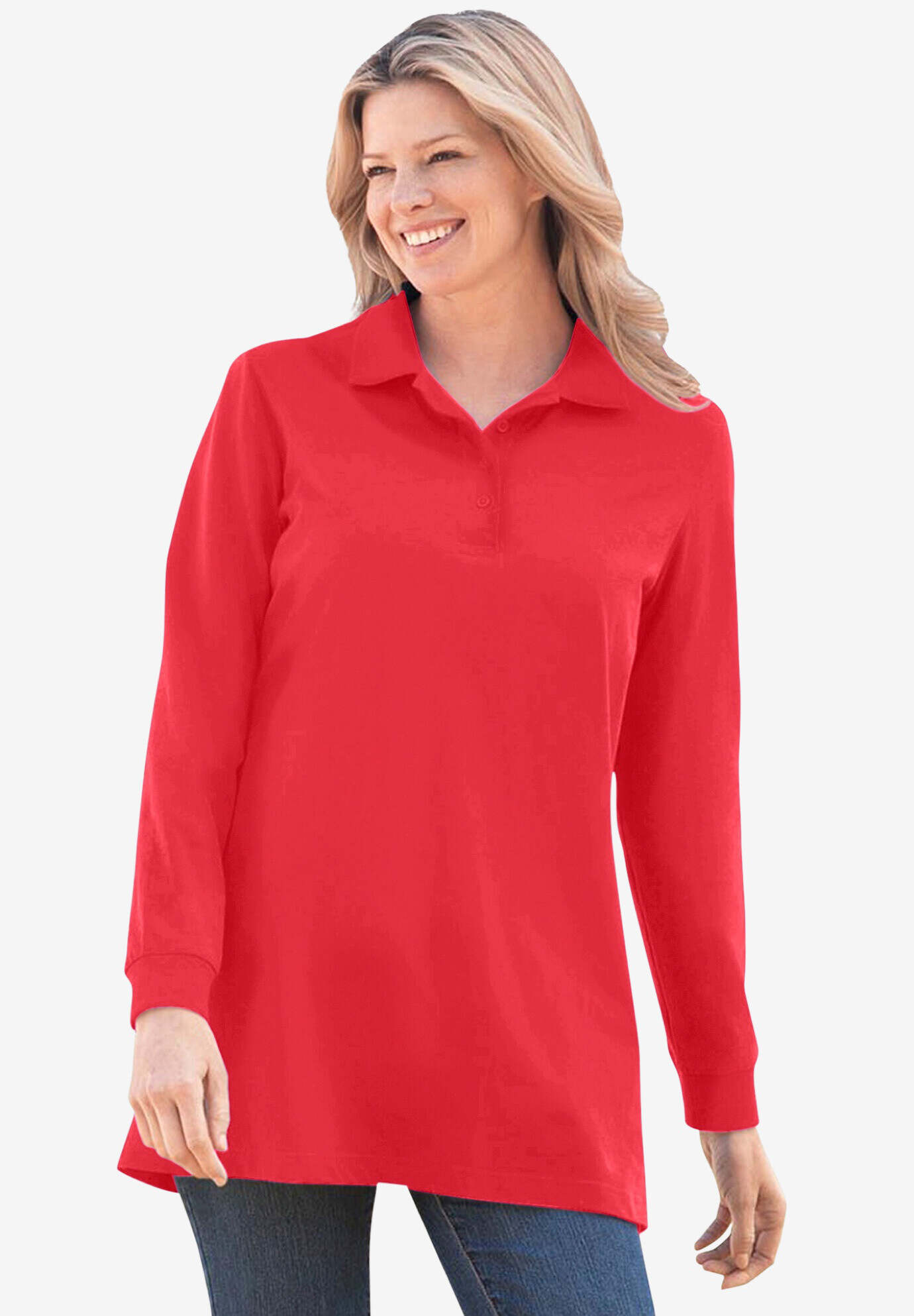 Long-Sleeve Polo Shirt