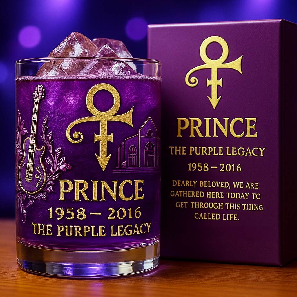 Prince 1958–2016 Memorial Glass