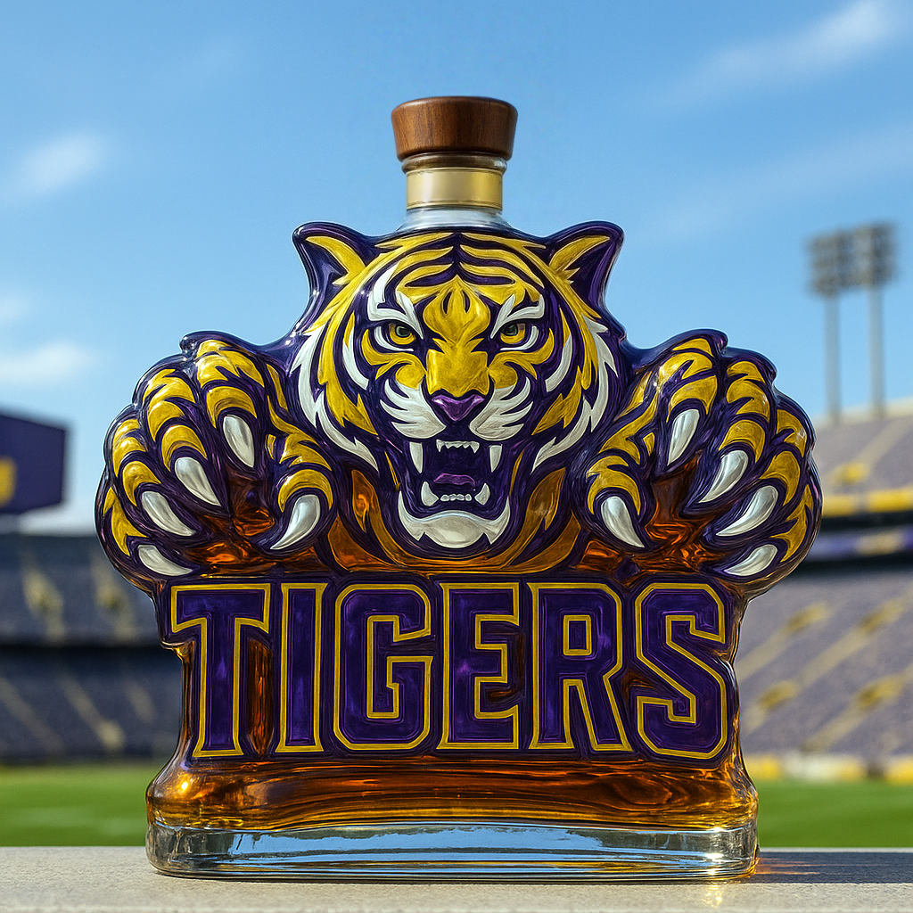 LSU Tigers Limited Edition Whiskey Bottle