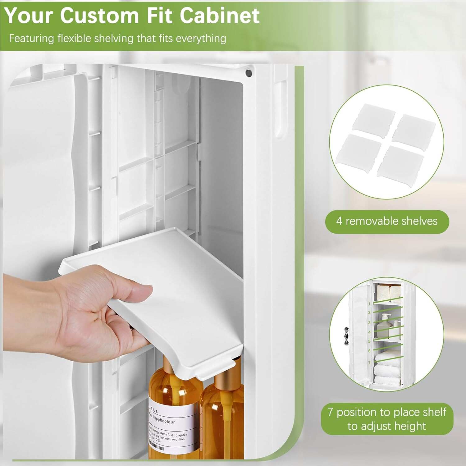 VECELO Narrow Storage Cabinet