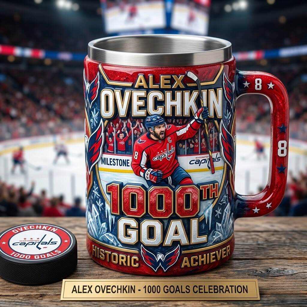 Alex Ovechkin 1000 Goal Commemorative Mug