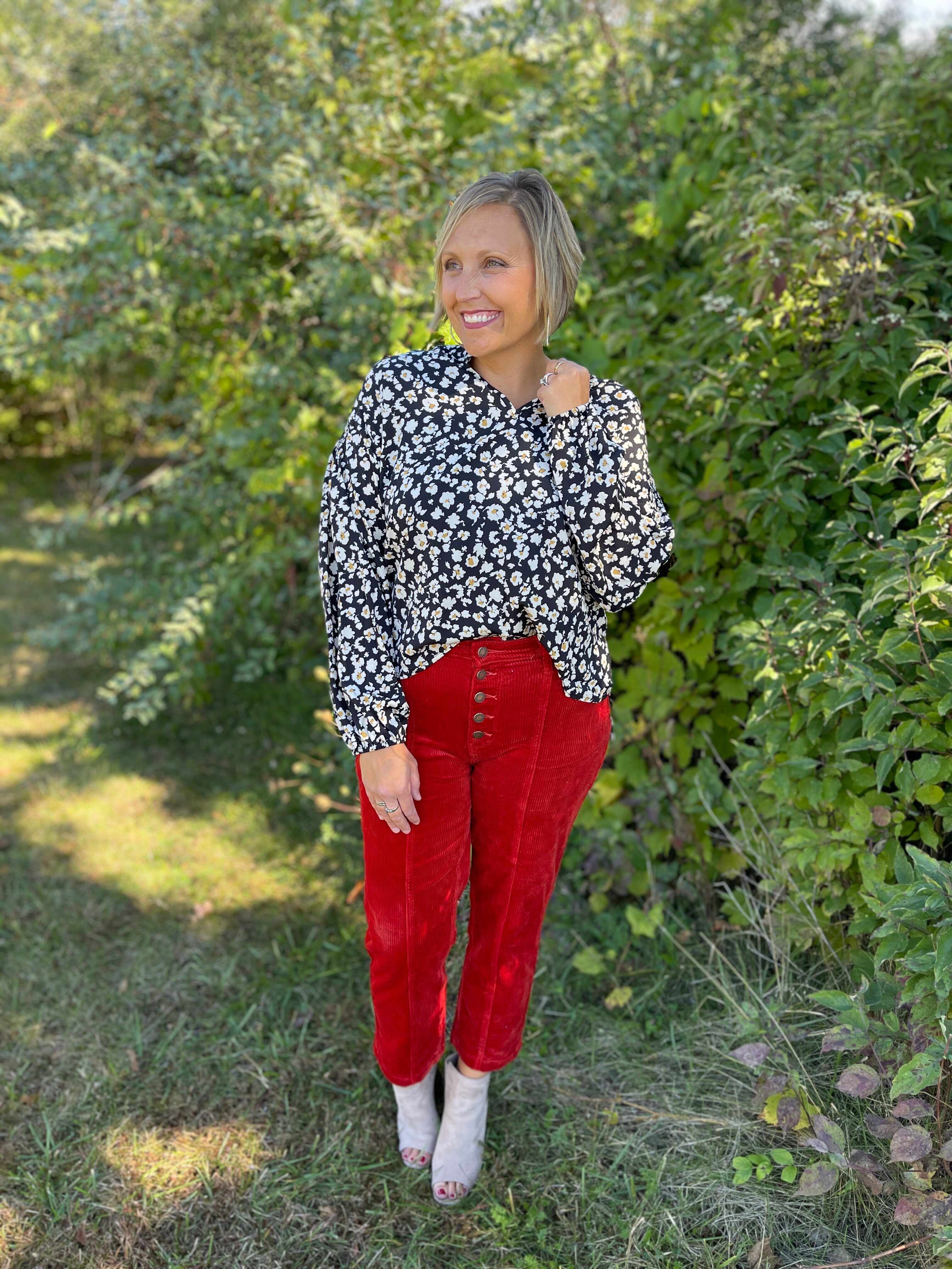 Plus/Reg Spice Up Your Life Corduroy Pants