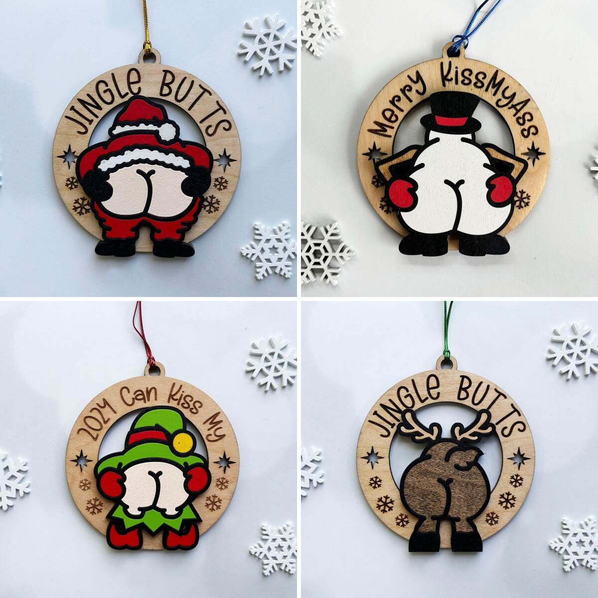 ✨Jingle Butts Ornament - Naughty & Nice Holiday Decor