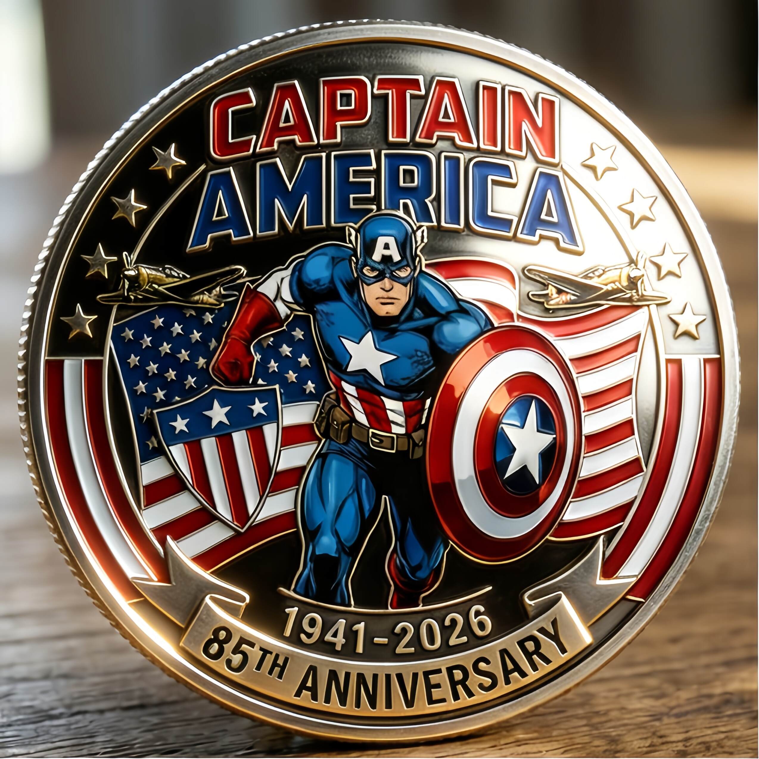 Captain America – 85 Years of Valor Commemorative Coin