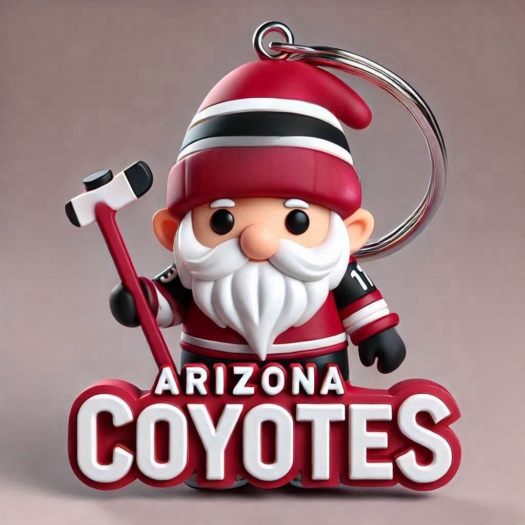 Hockey Gnome Keychain