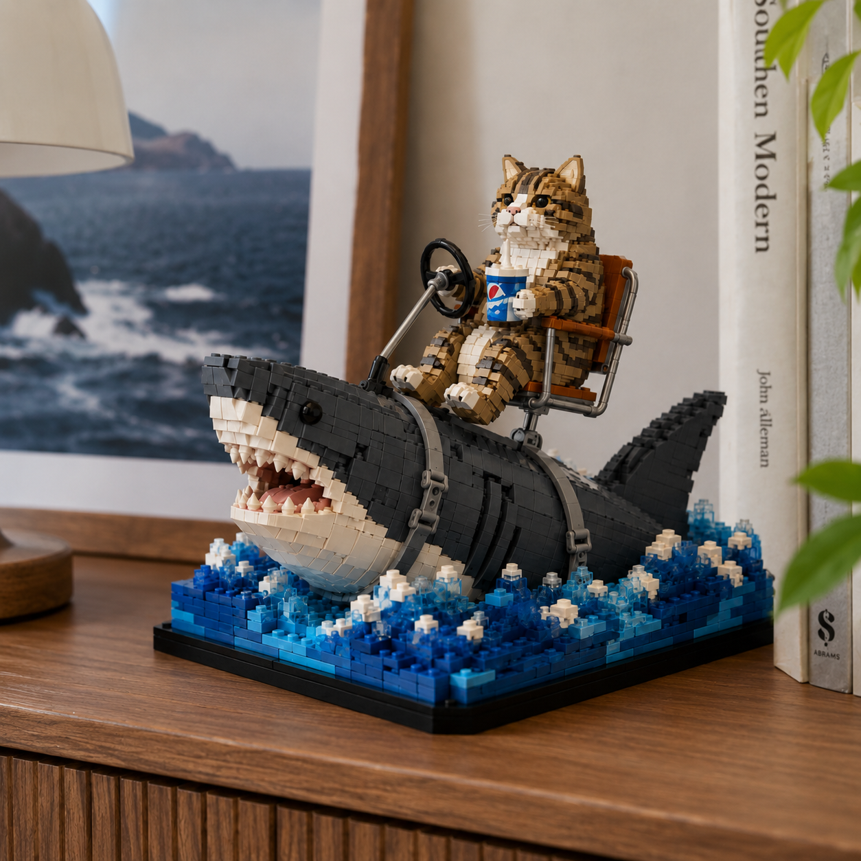 Ocean Rider Cat Micro Building Blocks Set
