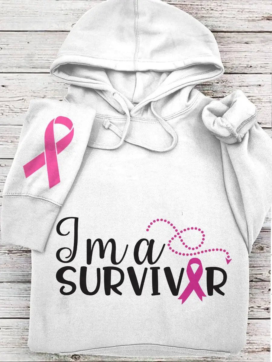 Women's Breast Cancer Ribbon Survivor Sweatshirt